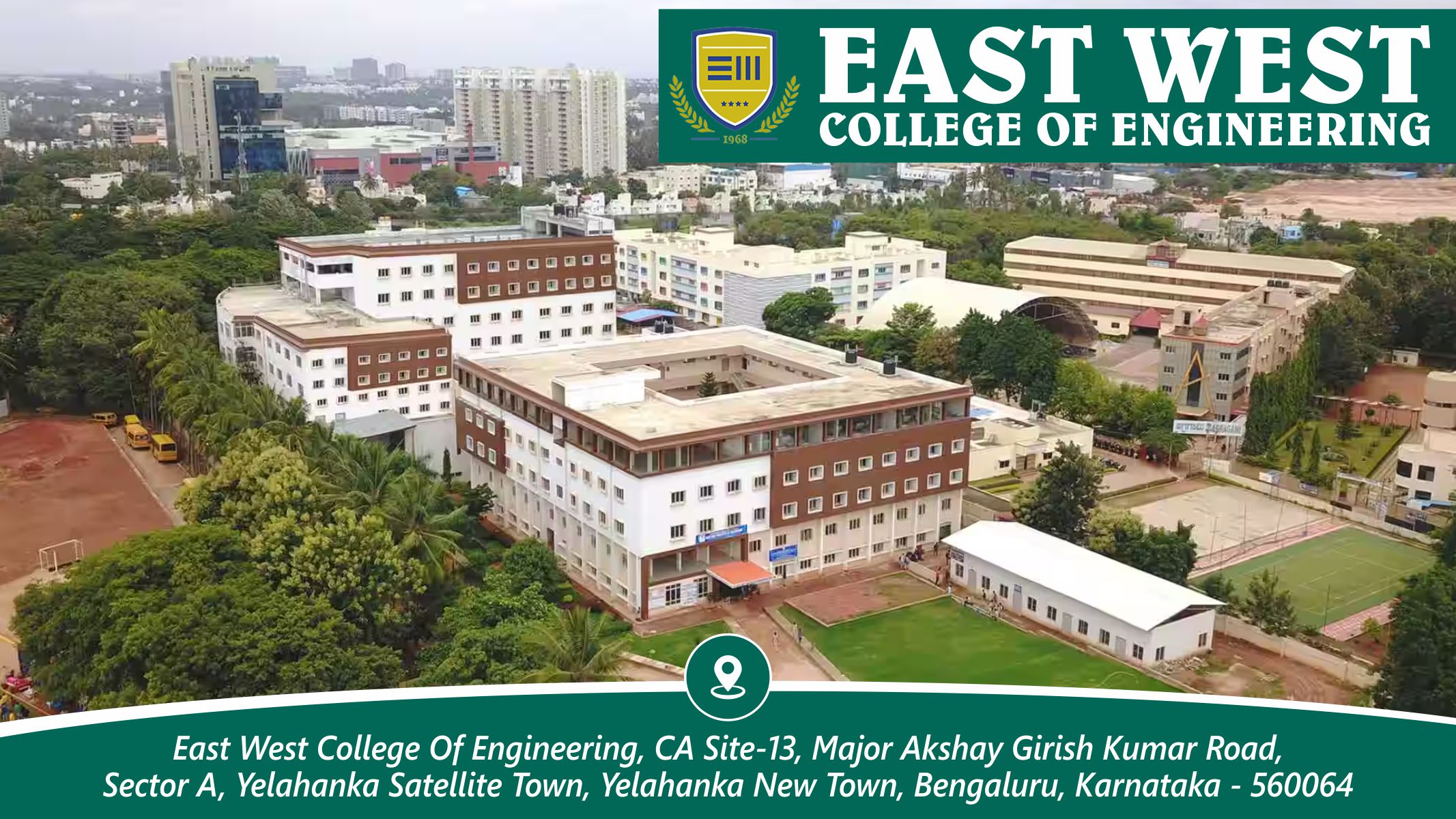 out side view of East West College of Engineering